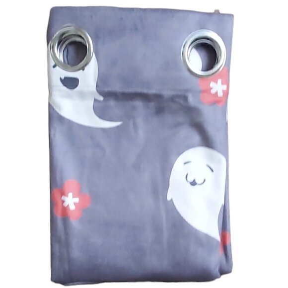 Wolancy Hu Tao Velvet Curtain 63 in Long X 104 in Wide Grommet Blackout Curtain - Picture 3 of 4